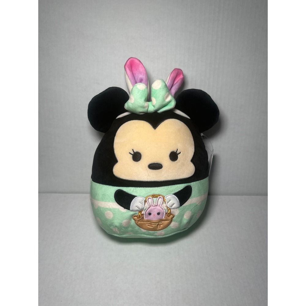 Disney‎ Squishmallows Minnie Mouse Easter Bunny Ears Mint Green Plush 8 Inch